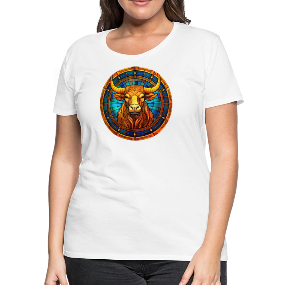 Women’s Mosaic Taurus Premium T-Shirt - white