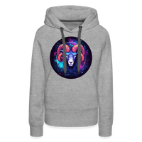 Thumbnail for Women’s Magic Aries Premium Hoodie - heather grey