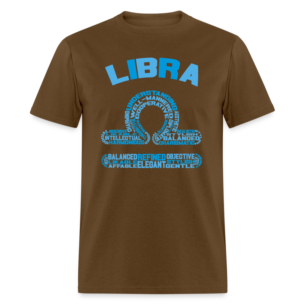 Men's Power Words Libra Classic T-Shirt - brown