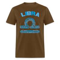 Thumbnail for Men's Power Words Libra Classic T-Shirt - brown