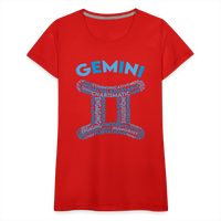 Thumbnail for Women's Power Words Gemini Premium T-Shirt - red