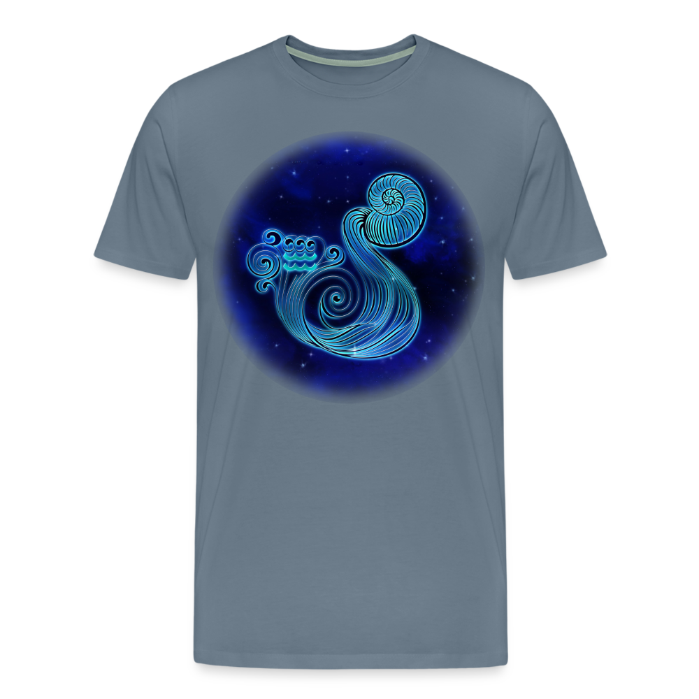 Men's Stellar Aquarius Premium T-Shirt - steel blue