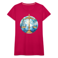 Thumbnail for Women’sMythical Libra Premium T-Shirt - dark pink