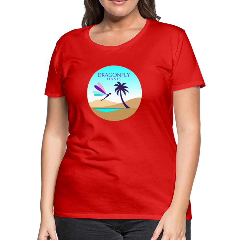 Women's Dragonfly Oasis V.2 Premium T-Shirt - red