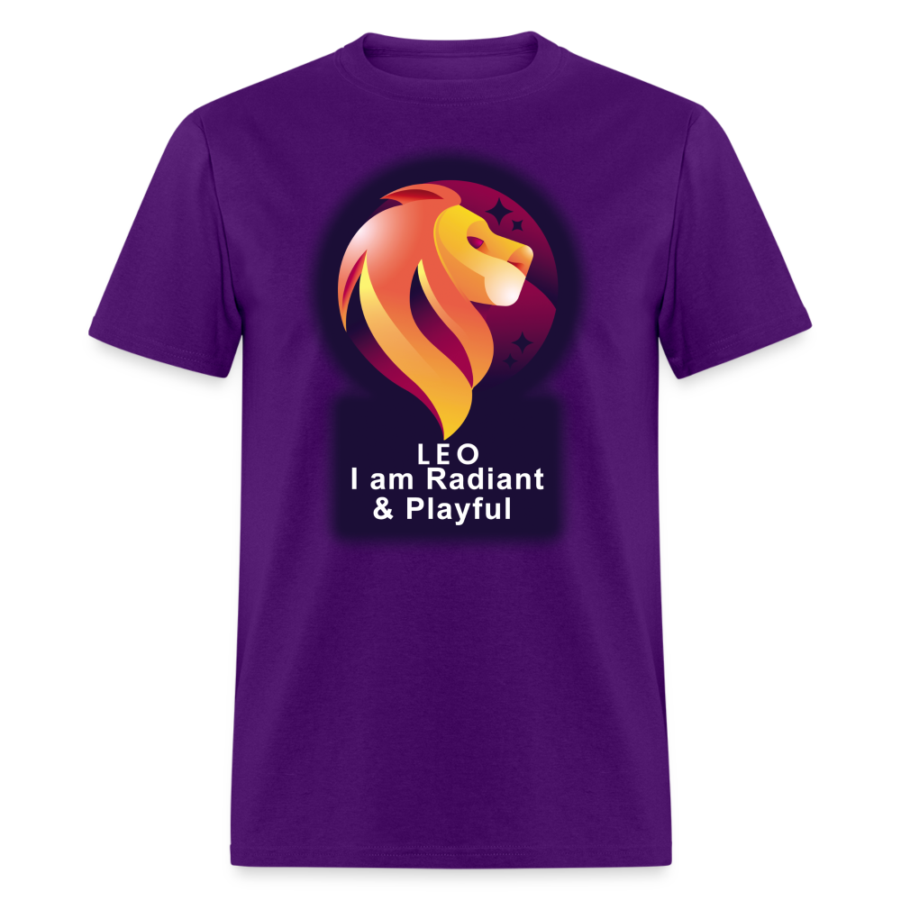 Men's Glow Leo Classic T-Shirt - purple