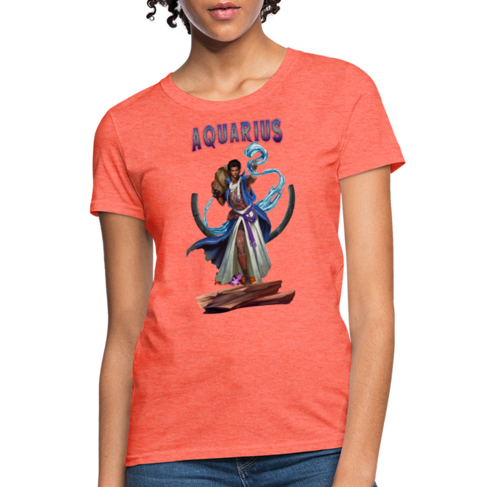 Women's Astral Aquarius T-Shirt - heather coral