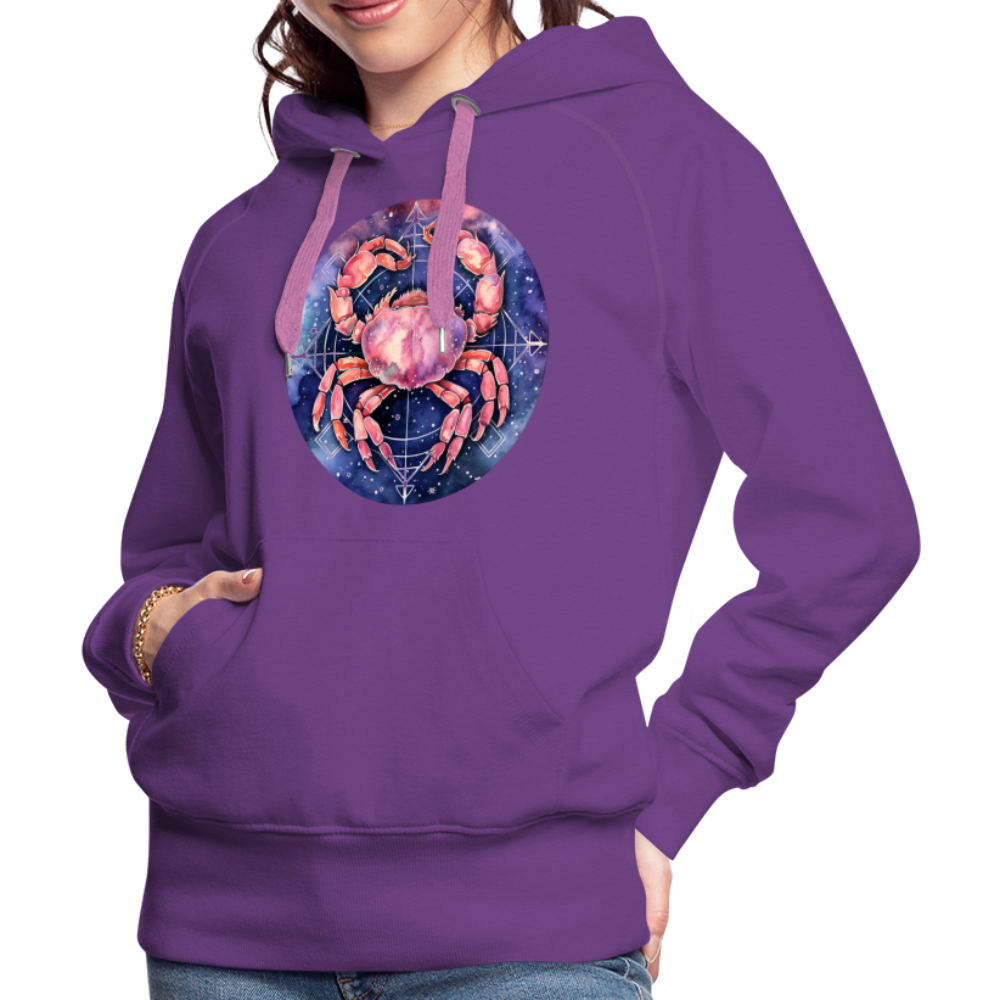 Women’s Mythical Cancer Premium Hoodie - purple 