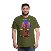 Thumbnail for Men's Astral Libra Premium T-Shirt - olive green