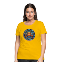 Thumbnail for Women’s Mosaic Cancer Premium T-Shirt - sun yellow