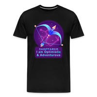 Thumbnail for Men's Neon Sagittarius Premium T-Shirt - black