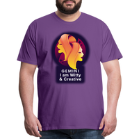 Thumbnail for Men's Glow Gemini Premium T-Shirt - purple