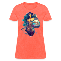 Thumbnail for Women's Mythical Aquarius T-Shirt - heather coral