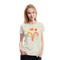 Thumbnail for Women's Power Words Aries Premium T-Shirt - heather oatmeal