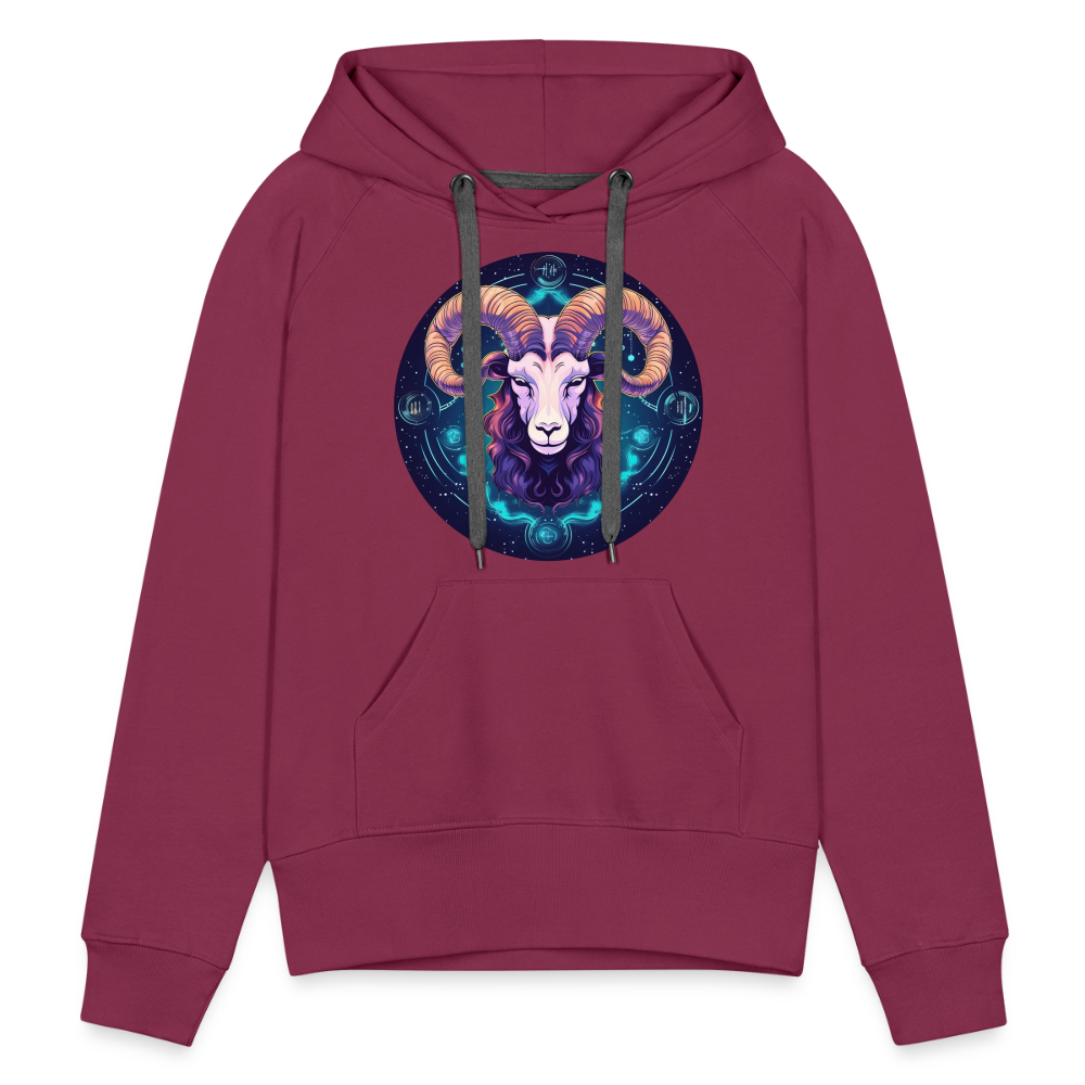 Women’s Magic Capricorn Premium Hoodie - burgundy