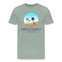 Thumbnail for Men's Dragonfly Oasis V.1 Premium T-Shirt - steel green