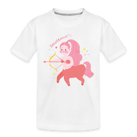 Thumbnail for Kid’s Pinky Sagittarius Premium Organic T-Shirt - white