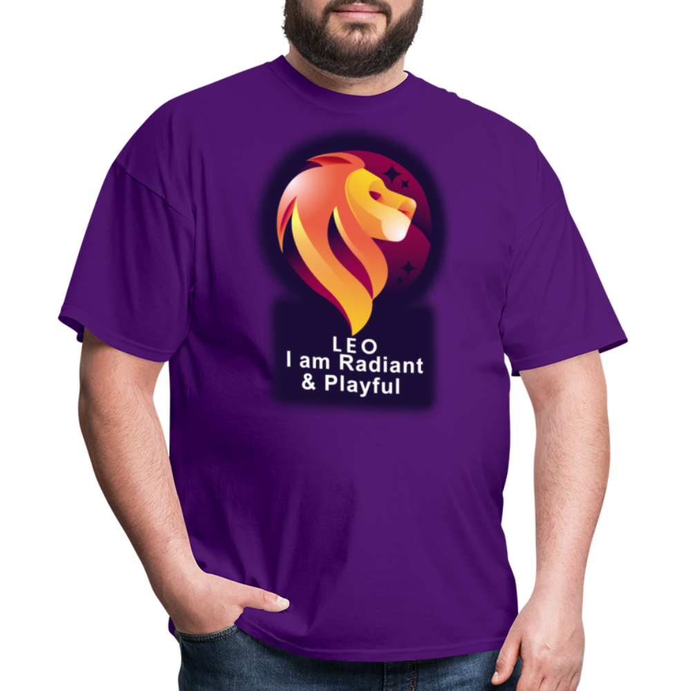 Men's Glow Leo Classic T-Shirt - purple