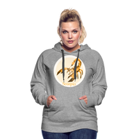 Thumbnail for Women’s Mosaic Scorpio Premium Hoodie - heather grey