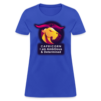 Thumbnail for Women's Glow Capricorn T-Shirt - royal blue