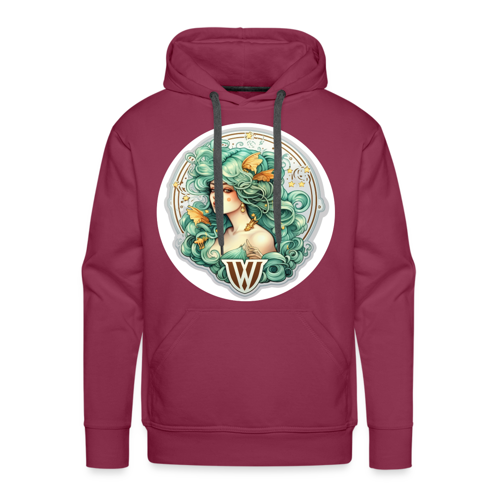 Men’s Symbol Virgo Premium Hoodie - burgundy