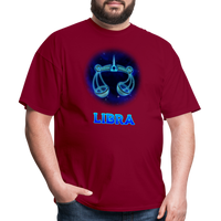 Thumbnail for Men's Stellar Libra Classic T-Shirt - burgundy