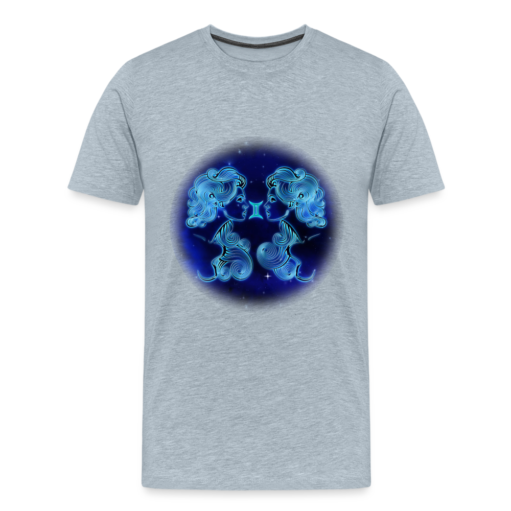 Men's Gemini Premium T-Shirt - heather ice blue