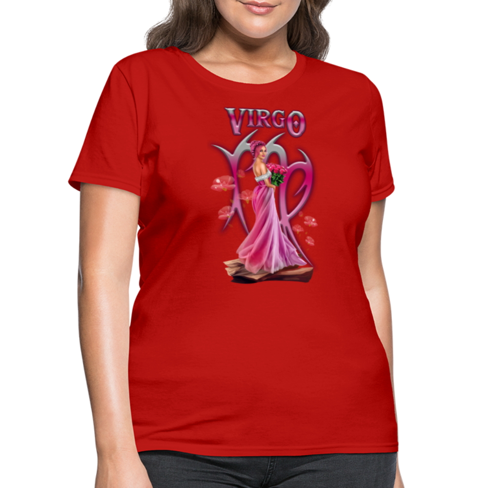 Astral Virgo Women's T-Shirt - red