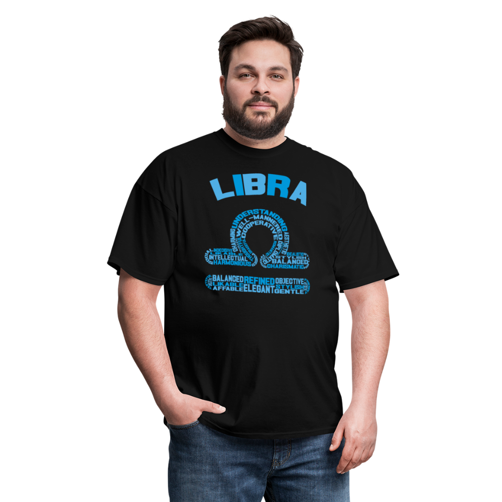 Men's Power Words Libra Classic T-Shirt - black