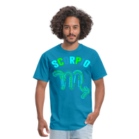 Thumbnail for Men's Power Words Scorpio Classic T-Shirt - turquoise