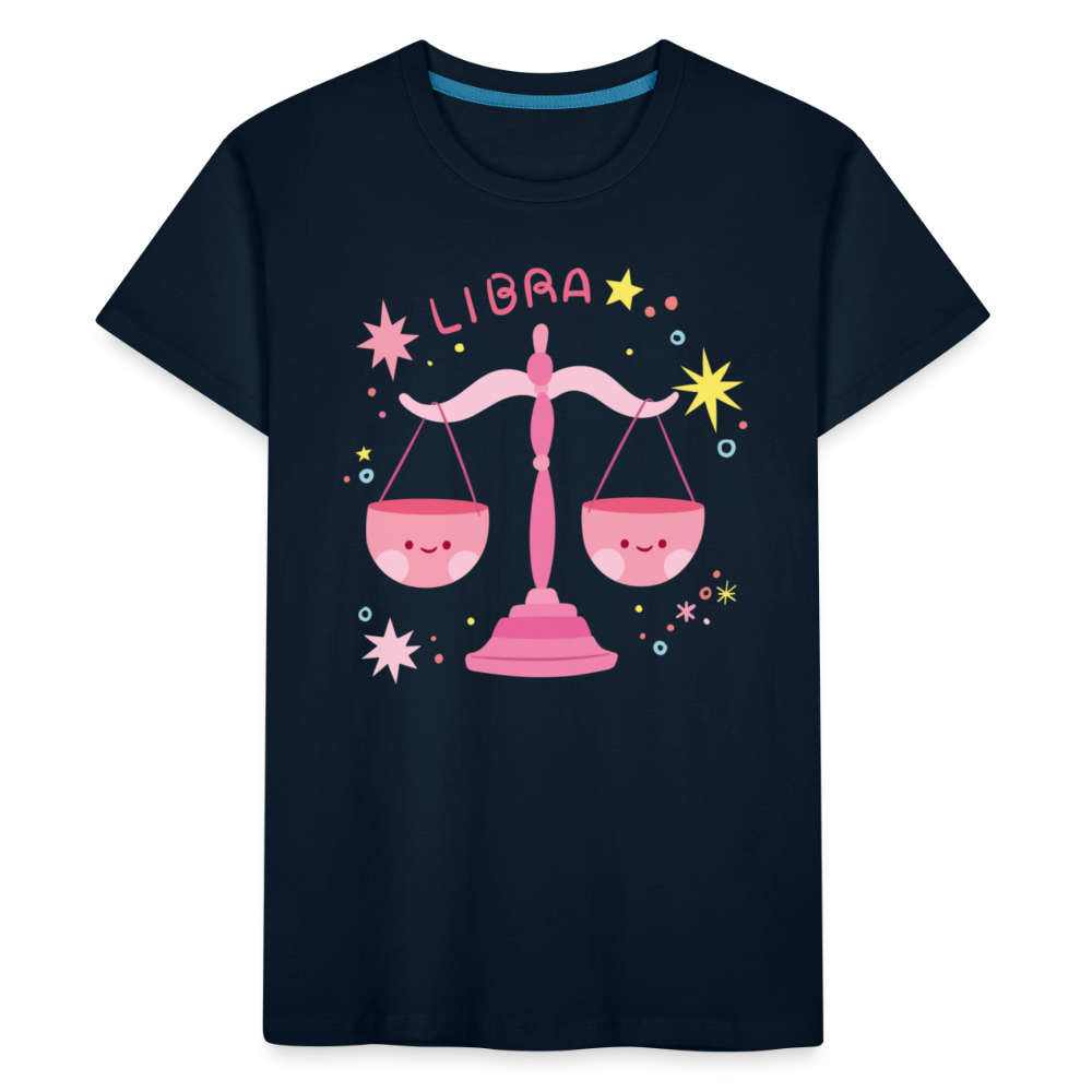 Kid’s Pinky Libra Premium Organic T-Shirt - deep navy