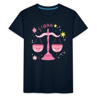 Thumbnail for Kid’s Pinky Libra Premium Organic T-Shirt - deep navy