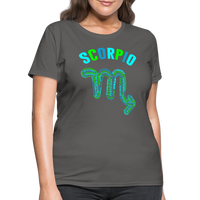 Thumbnail for Women's Power Words Scorpio T-Shirt - charcoal