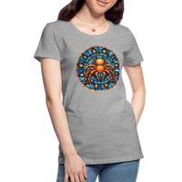 Thumbnail for Women’s Mosaic Cancer Premium T-Shirt - heather gray