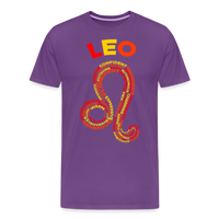 Thumbnail for Men's Power Words Leo Premium T-Shirt - purple