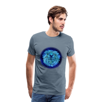 Thumbnail for Men's Leo Premium T-Shirt - steel blue