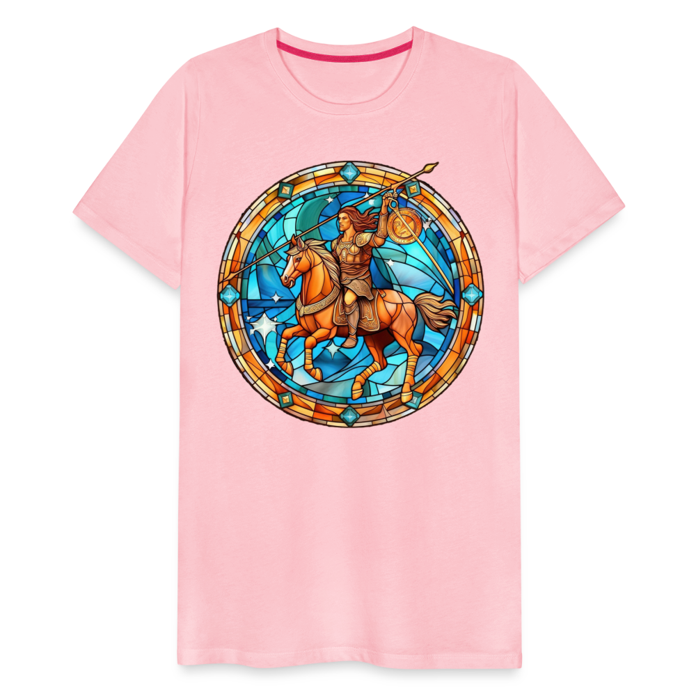 Men's Mosaic Sagittarius Premium T-Shirt - pink