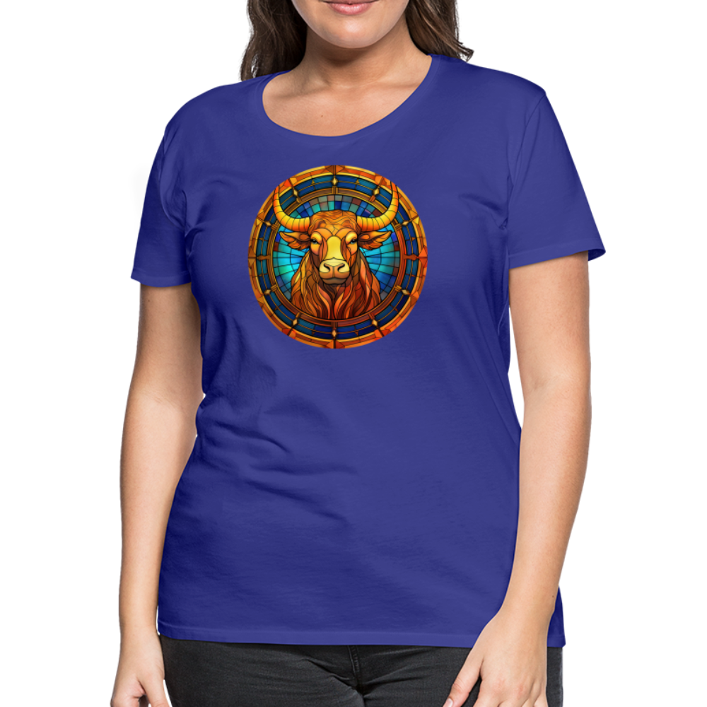 Women’s Mosaic Taurus Premium T-Shirt - royal blue