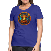 Thumbnail for Women’s Mosaic Taurus Premium T-Shirt - royal blue