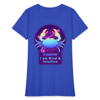 Thumbnail for Women's Neon Cancer T-Shirt - royal blue