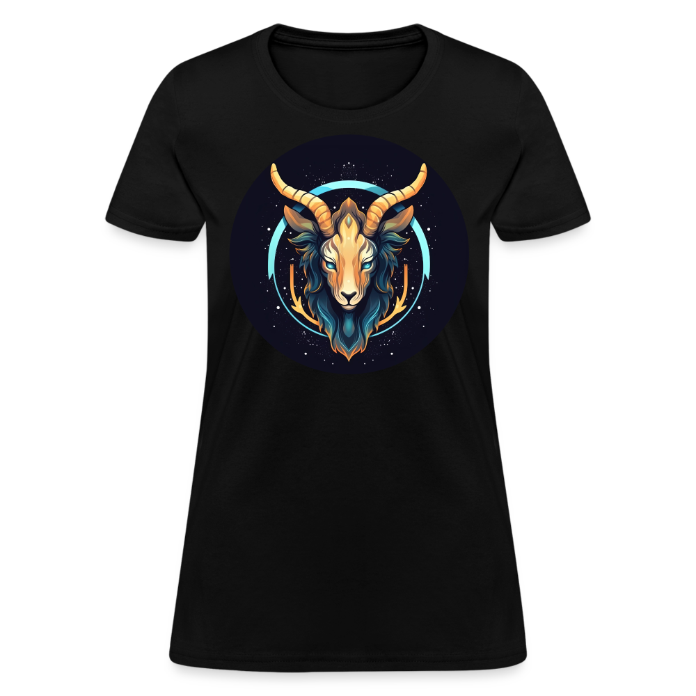 Women's Mystic Capricorn T-Shirt - black