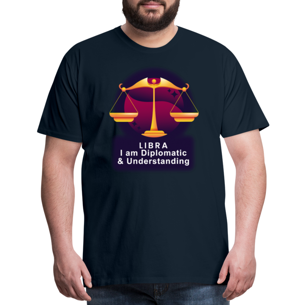 Men's Glow Libra Premium T-Shirt - deep navy