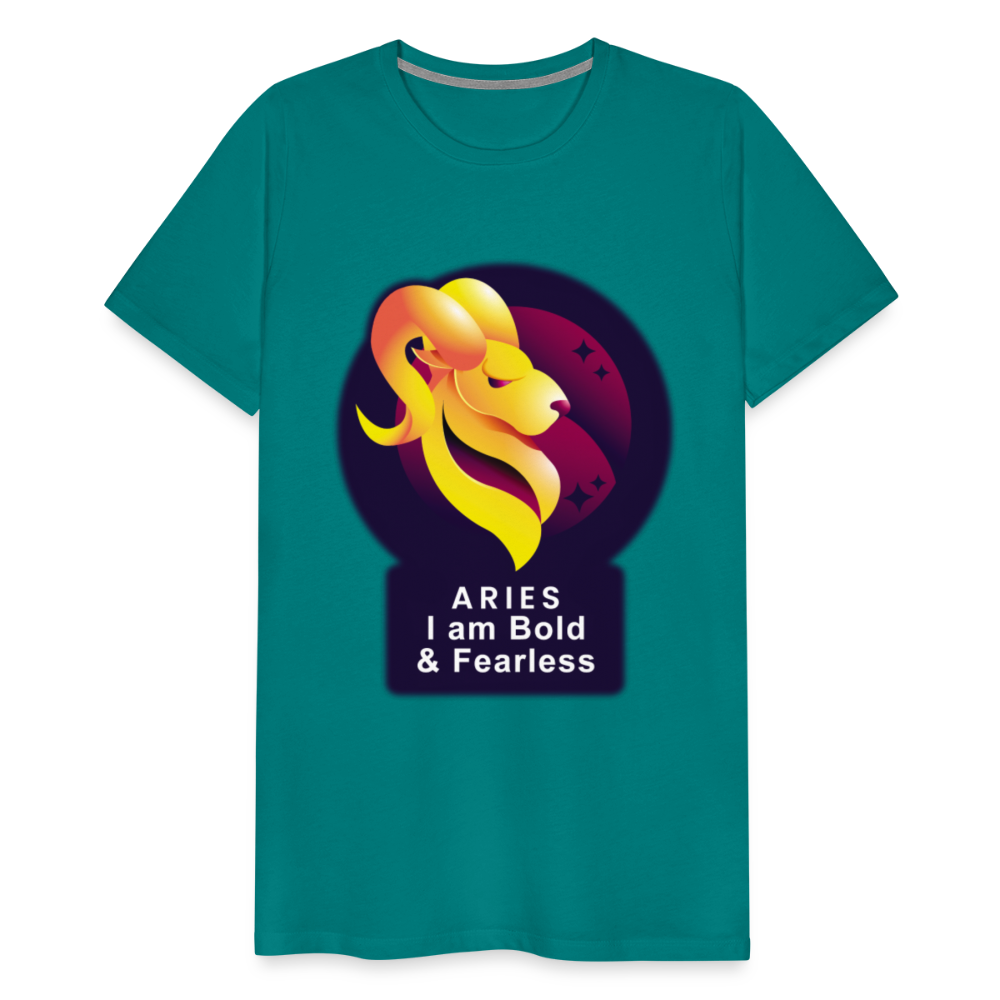 Men's Glow Aries Premium T-Shirt - teal