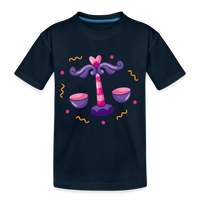 Thumbnail for Kid’s Zany Libra Premium Organic T-Shirt - deep navy