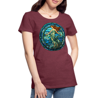 Thumbnail for Women’s Mosaic Aquarius Premium T-Shirt - heather burgundy