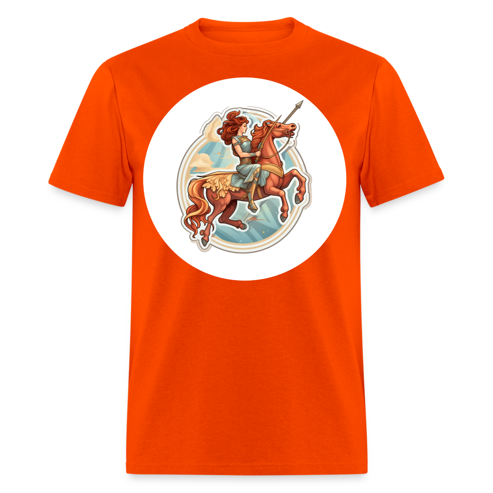 Men's Symbol Sagittarius Classic T-Shirt - orange