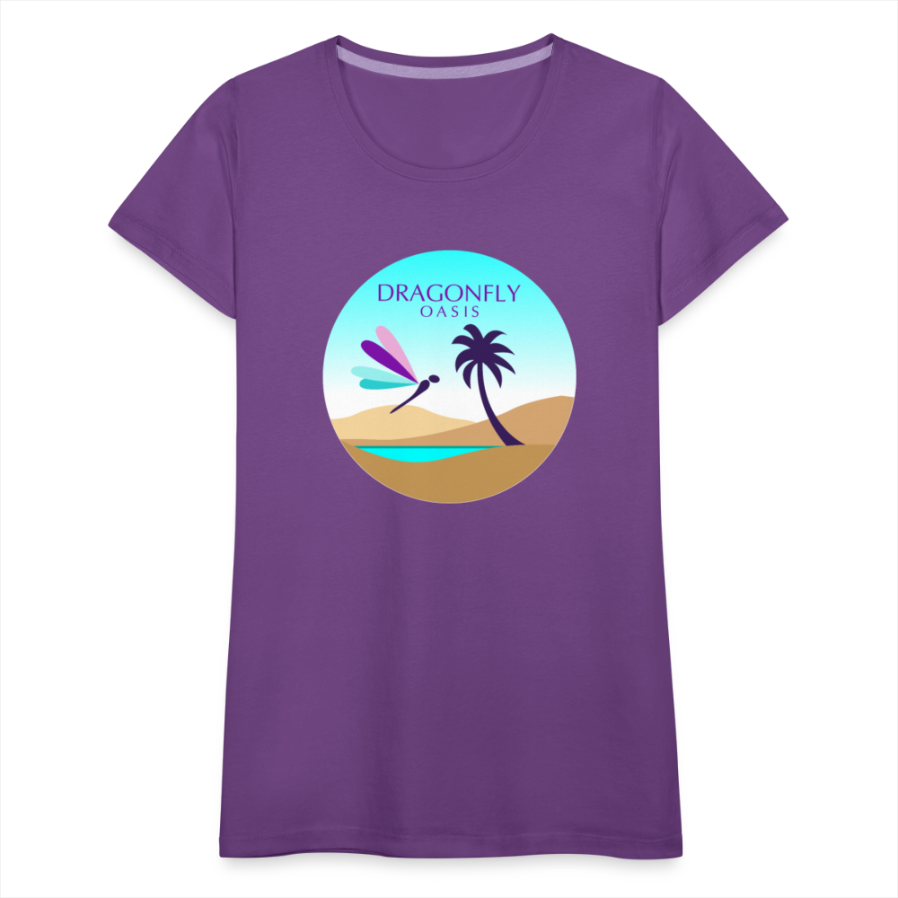 Women's Dragonfly Oasis V.2 Premium T-Shirt - purple