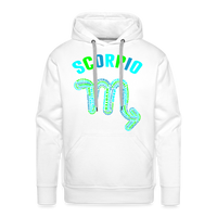 Thumbnail for Men's Power Words Scorpio Premium Hoodie - white