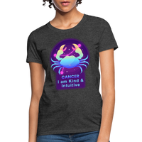 Thumbnail for Women's Neon Cancer T-Shirt - heather black