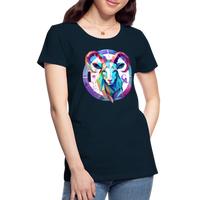 Thumbnail for Women’s Mythical Aries Premium T-Shirt - deep navy