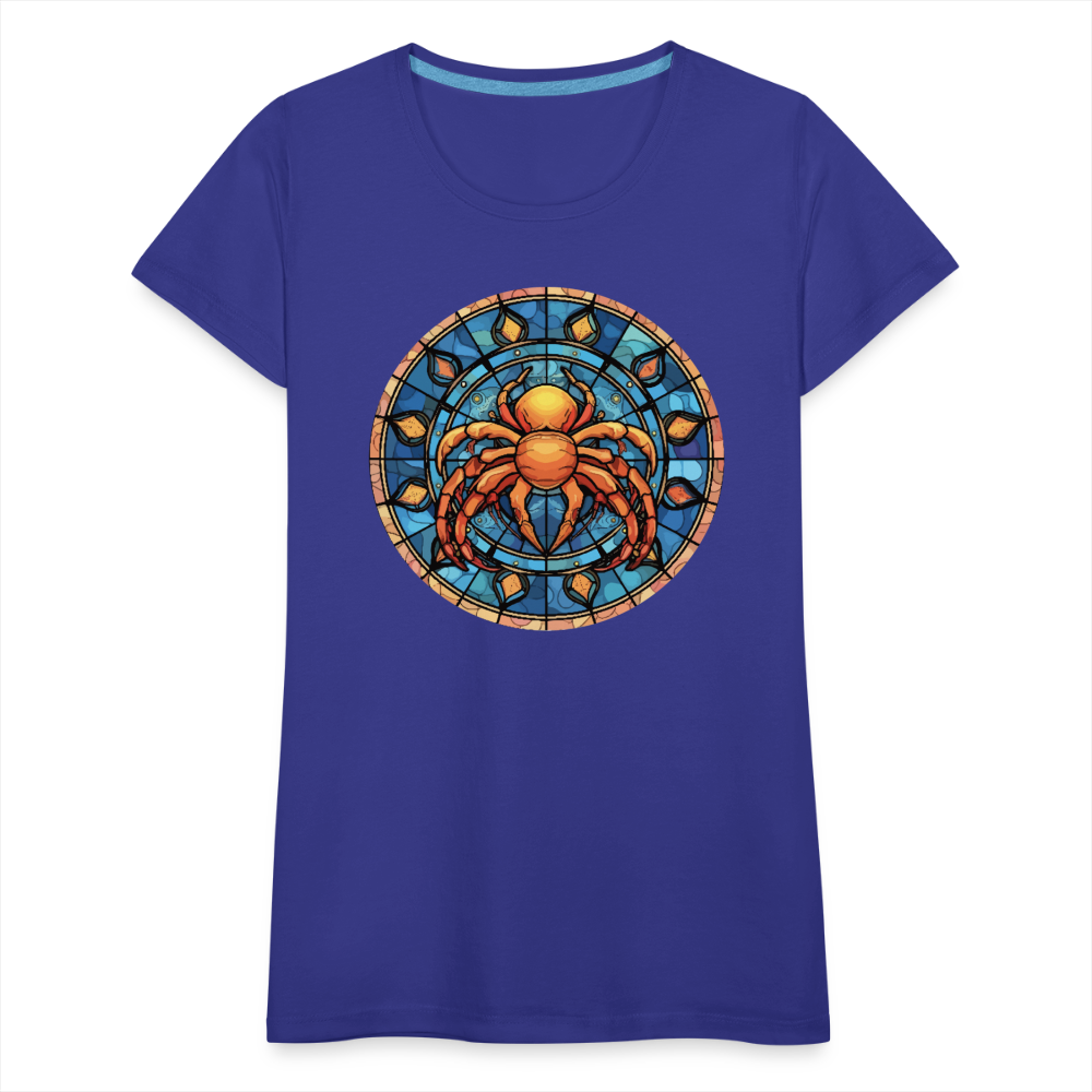 Women’s Mosaic Cancer Premium T-Shirt - royal blue